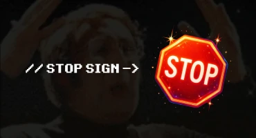 An image of a stop sign with a sub title that says stop sign.